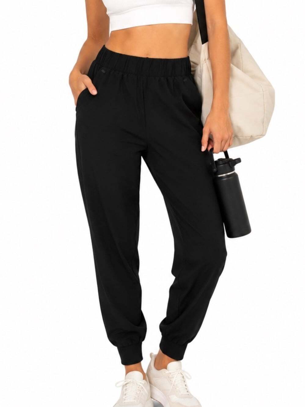 Outerknown OK Agility Black Jogger Pants Stretch Active Lounge Women XS